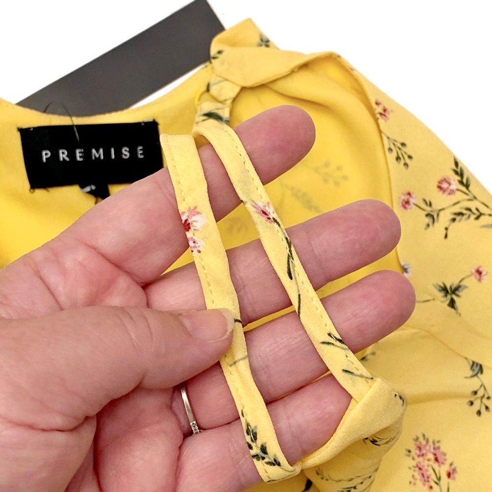 Premise Floral Print Camisole Yellow Size M - Picture 5 of 7